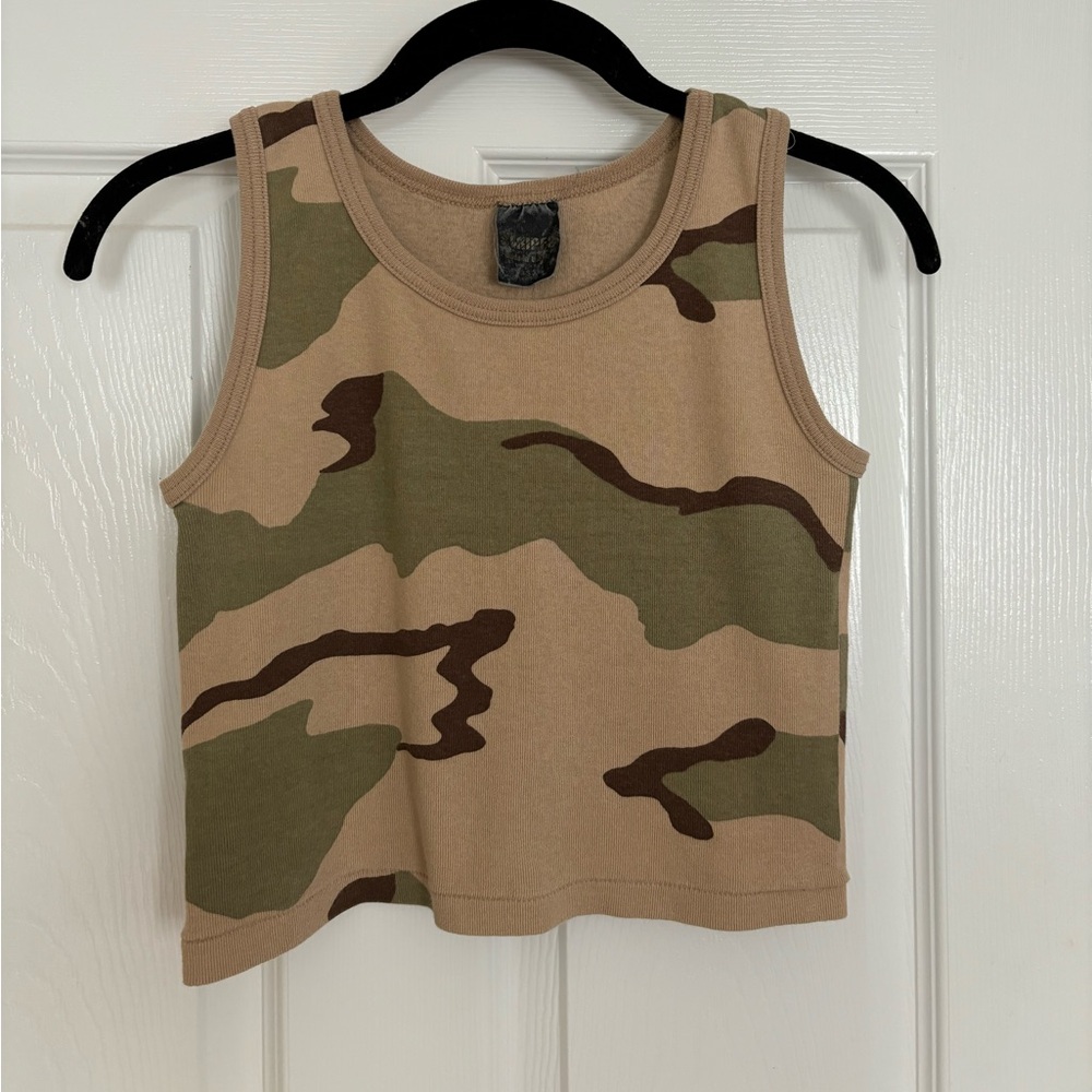 Camouflage crop top